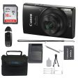 Canon PowerShot ELPH 190 IS Digital Camera 16GB Kit With Spare Battery Sale