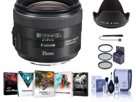 Canon EF 35mm f 2 IS USM Bundle W  Software Includes and More Online now