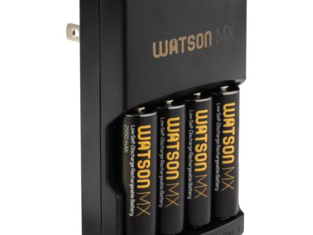 Watson MX 4-Hour Rapid Charger and 4 MX AA NiMH Batteries Online