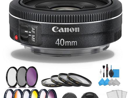 Canon 40mm f 2.8 EF STM Lens Color Filter Bundle Online Sale