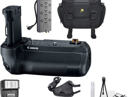 Canon BG-E22 Battery Grip for EOS R Mirrorless Camera with Surge Protector | Carrying Case | Flash | Wrist Strap | Cleaning Kit Online now