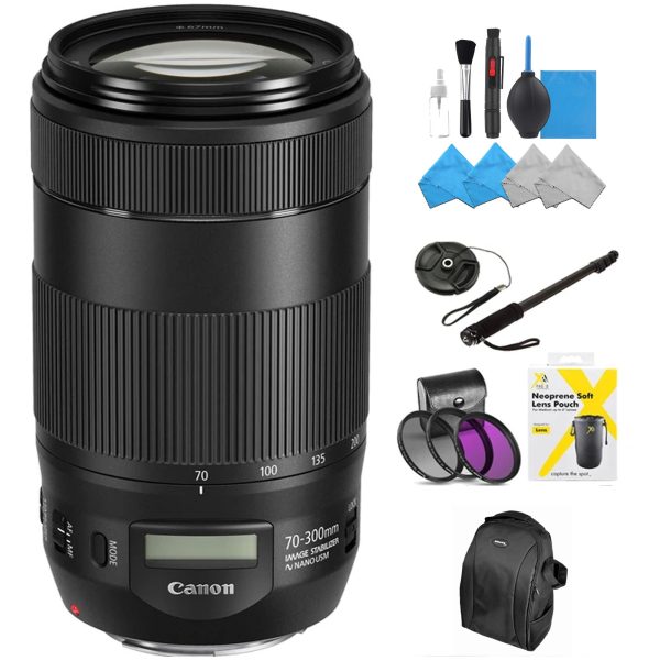 Canon EF 70-300mm f 4-5.6 IS II USM Lens Starter Bundle Cheap