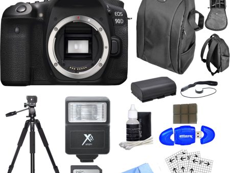 Canon EOS 90D DSLR Camera (Body Only) With 32GB Memory Card | DSLR Backpack | Spare Battery & More on Sale