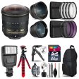 Nikon AF-S Fisheye NIKKOR 8-15mm f 3.5-4.5E ED Lens Professional Bundle Sale