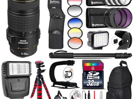 Canon 70-300mm f 4-5.6 EF IS USM Supreme Bundle Supply