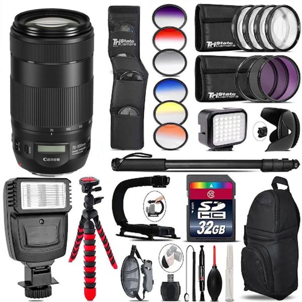 Canon EF 70-300mm f 4-5.6 IS II USM Lens Kit With Multiple Accessries For Cheap