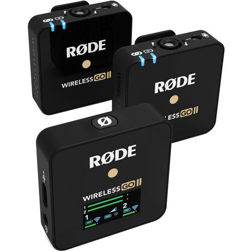 RODE Wireless GO II 2-Person Compact Digital Wireless Microphone System Recorder (2.4 GHz, Black) Online Hot Sale