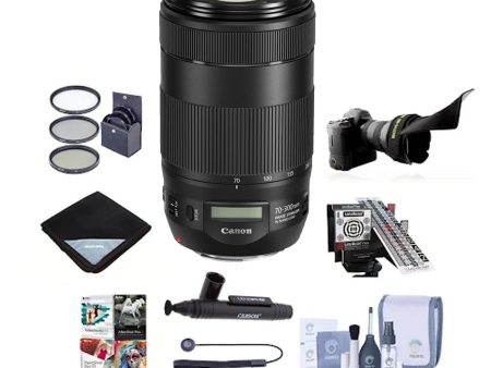 Canon EF 70-300mm f 4-5.6 IS II USM Lens Supreme Bundle With Rain Cover and More For Discount