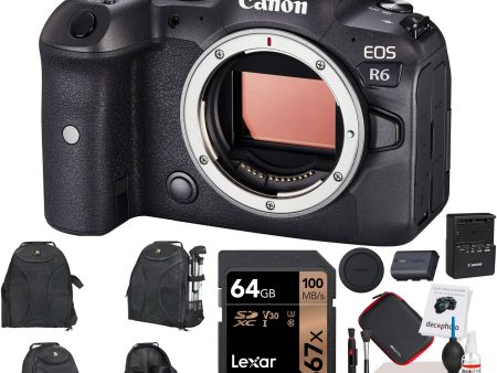 Canon EOS R6 Mirrorless Digital Camera (Body Only) Accessory Package Discount