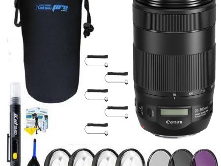 Canon EF 70-300mm f 4-5.6 IS II USM Lens With 2x Filter Kit And More Supply