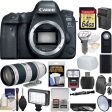 Canon Eos 6D Mark II Wi-Fi Digital SLR Camera Body with EF Canon 70-200mm f 2.8 L Is II Lens + 64GB Card + Backpack + Flash + Battery & Charger Supreme Bundle Cheap