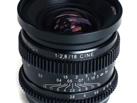 SLR Magic CINE 18mm f 2.8 Lens (Sony E-Mount) on Sale