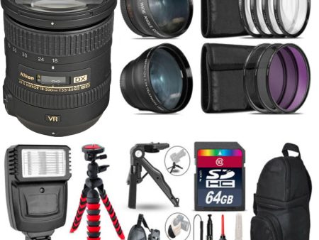 Nikon AF-S DX NIKKOR 18-200mm f 3.5-5.6G ED VR II Lens Mega Bundle Fashion