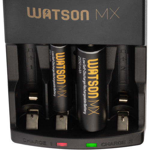 Watson MX 4-Hour Rapid Charger and 4 MX AA NiMH Batteries Online