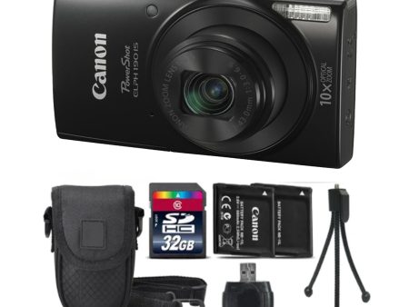 Canon PowerShot ELPH 190 IS Digital Camera Starter Kit Supply