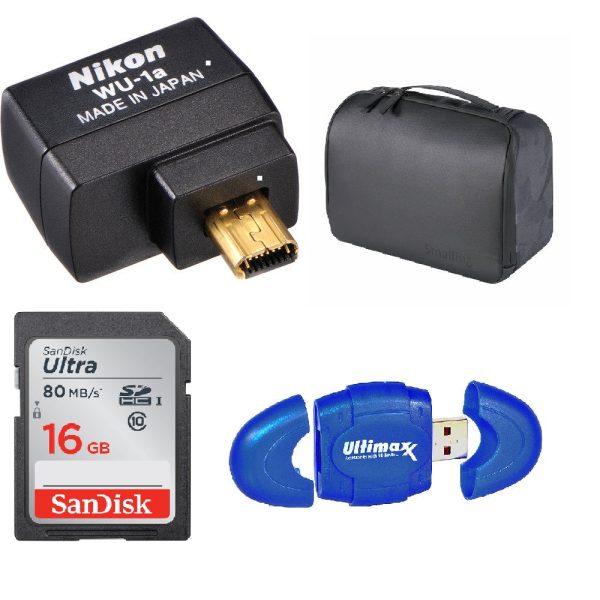 Nikon WU-1a Wireless Mobile Adapter Data Transfer Bundle on Sale