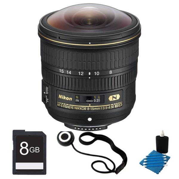 Nikon AF-S Fisheye NIKKOR 8-15mm f 3.5-4.5E ED Lens Basic Bundle Cheap