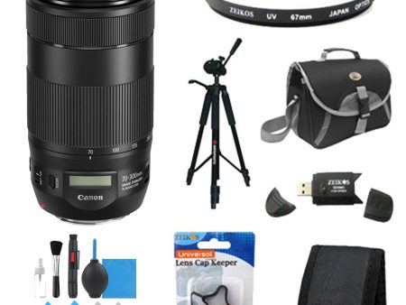 Canon EF 70-300mm f 4-5.6 IS II USM Deluxe Bundle For Cheap