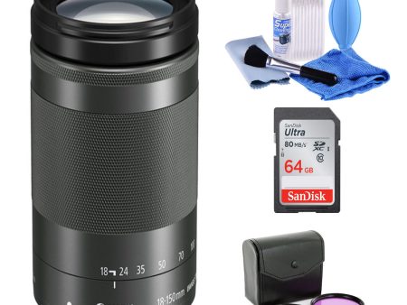 Canon EF-M 18-150mm f 3.5-6.3 IS STM Lens - with CLEANING & FILTER KIT For Cheap