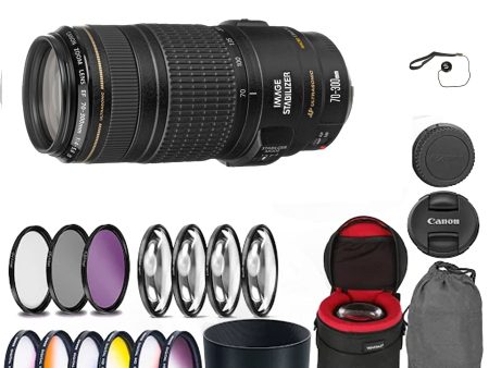 Canon 70-300mm f 4-5.6 EF IS USM Lens With Professional Case for the lens and More Sale