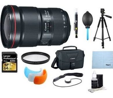 Canon EF 16-35mm f 2.8L III USM Ultra Wide Angle Zoom Lens & Multi Accessories Bundle Cheap