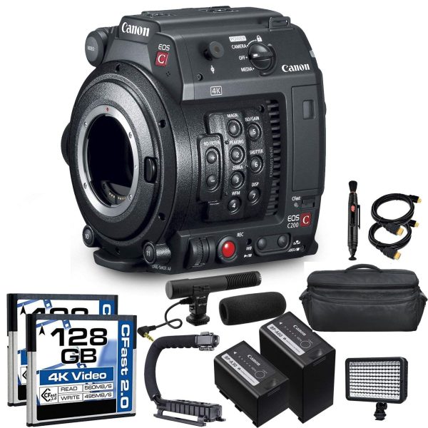 Canon EOS C200 Cinema Camera (EF-Mount) NTSC PAL Professional Combo Bundle Sale