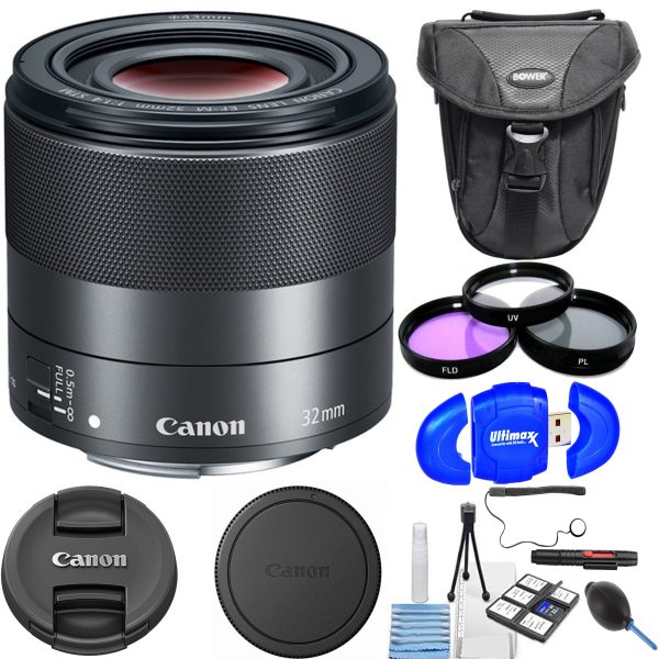 Canon EF-M 32mm f 1.4 STM Lens with Additional Accessories on Sale