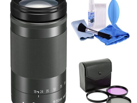 Canon EF-M 18-150mm f 3.5-6.3 IS STM Lens - with CLEANING & FILTER KIT Online Hot Sale