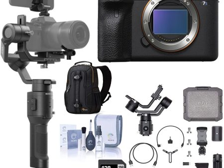 Sony Alpha a7S III Mirrorless Camera with Filmmaker s Kit w  DJI Ronin-SC 3-Axis Handheld Gimbal Stabilizer Bundle + Backpack + 64GB Bundle Online now