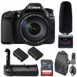 Canon EOS 80D with 18-200mm IS Lens with Tascam DR-10SG Audio Recorder & Microphone Kit For Cheap