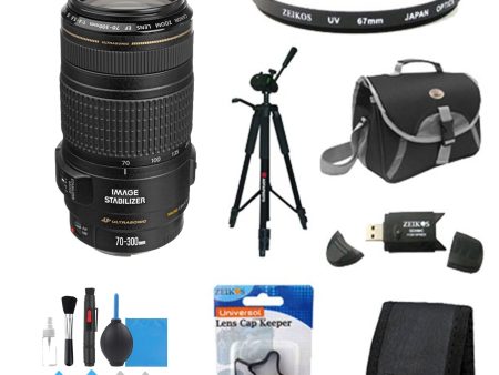 Canon 70-300mm f 4-5.6 EF IS USM Lens Starter Bundle Fashion