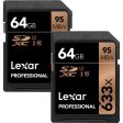 Lexar 64GB Professional 633x UHS-I SDXC Memory Card (2-Pack) Cheap