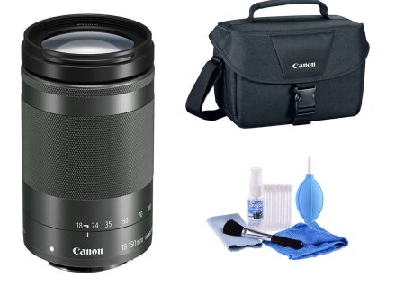 Canon EF-M 18-150mm f 3.5-6.3 IS STM Lens - with CLEANING KIT AND BAG BUNDLE on Sale