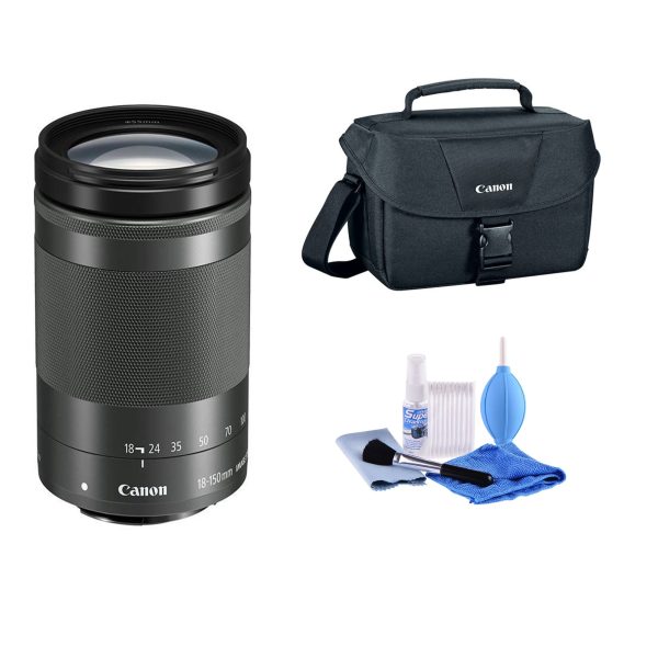 Canon EF-M 18-150mm f 3.5-6.3 IS STM Lens - with CLEANING KIT AND BAG BUNDLE on Sale